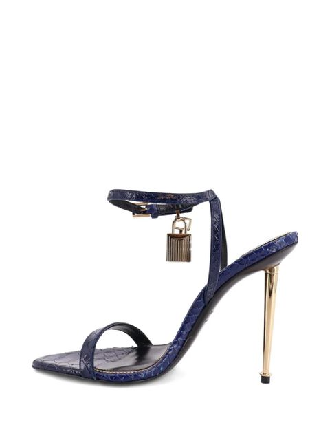 TOM FORD leather heeled sandals - Blue