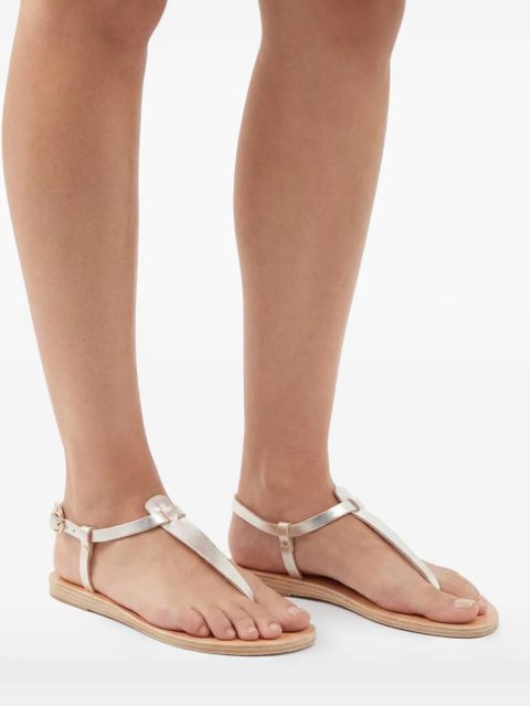 Ancient Greek Sandals logo open-toe sandals - Gold