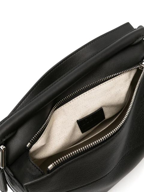 LOEWE small Puzzle leather bag - Black