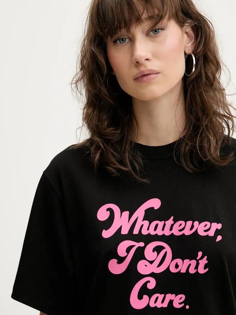 HUGO t-shirt bawełniany damski kolor czarny 50539107