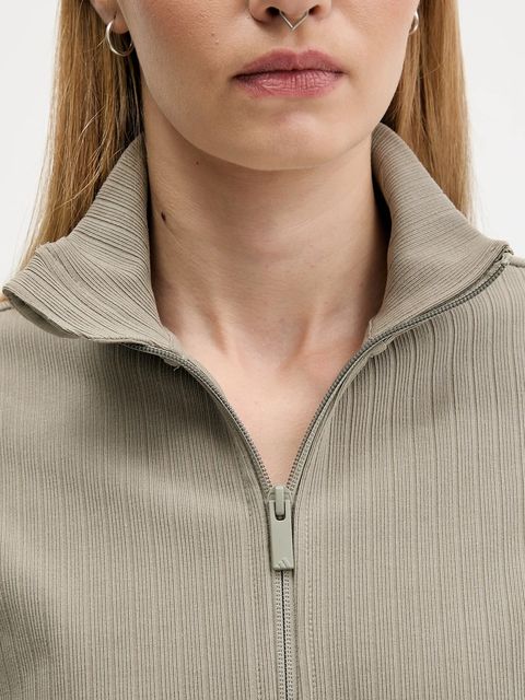 adidas bluza All Szn Winterized damska kolor szary gładka JW7435