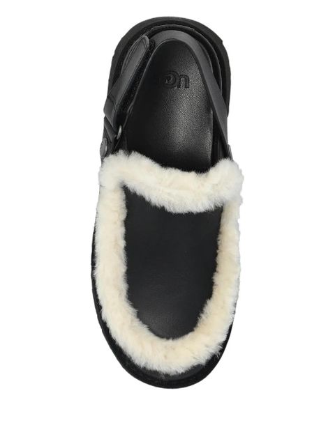 UGG 51mm Esmee fur trim mules - Black