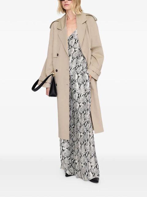 ANINE BING python v-neck top - White - zdjęcie produktu nr 2