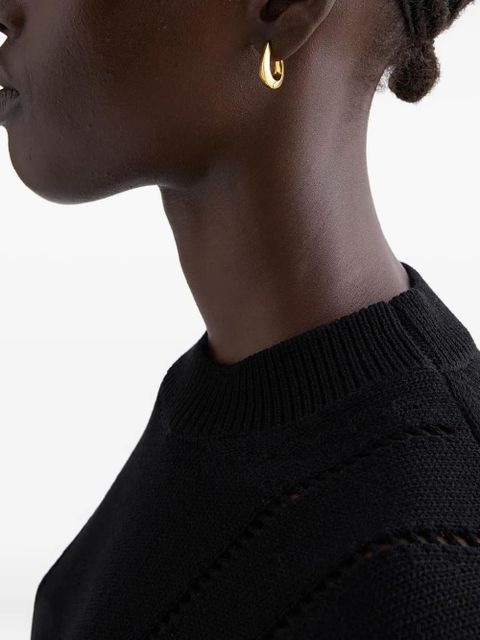 Jil Sander Horseshoe hoop earrings - Gold - zdjęcie produktu nr 1