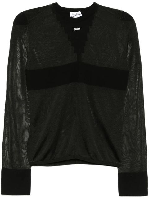 Jean Paul Gaultier The Logo Knit top - Black - zdjęcie produktu nr 1