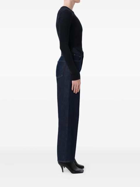 AGOLDE high-waisted wide-leg jeans - Blue