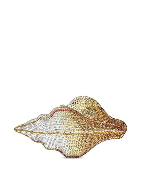JW Pei crystal-embellished shell clutch-bag - Silver