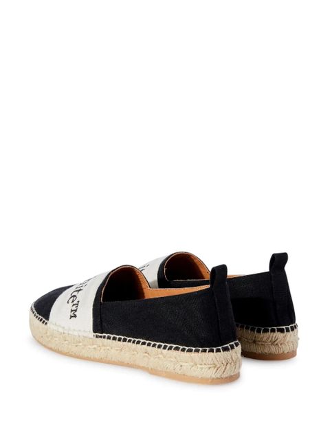Off-White Bookish logo-band espadrilles - Black