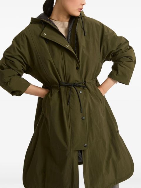 Yves Salomon hooded coat - Green