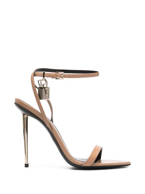 TOM FORD padlock ankle-strap sandals - Brown - zdjęcie produktu nr 1