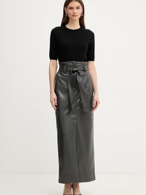 BOSS Orange spódnica C Vacaro kolor szary maxi prosta 50552363