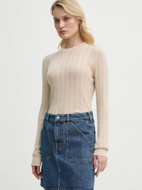 Filippa K sweter bawełniany damski kolor beżowy lekki 31316 - zdjęcie produktu nr 1