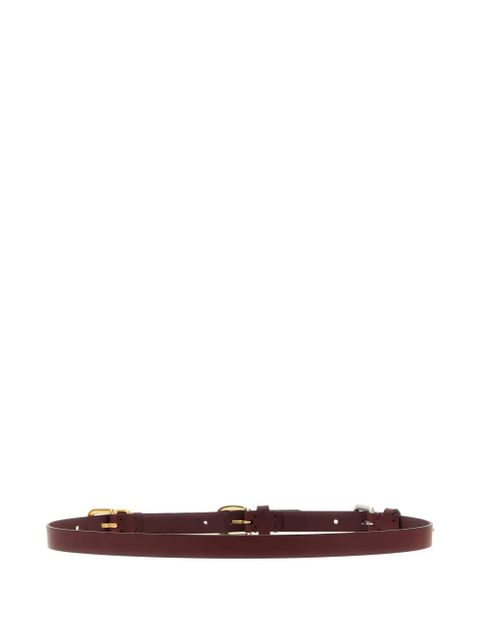 ETRO leather buckle belt - Red