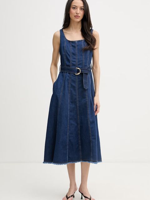 Joseph Ribkoff sukienka rozkloszowana z bawełną - zdjęcie produktu nr 1