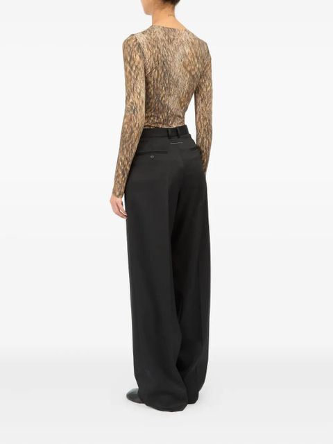 MM6 Maison Margiela high-waisted trousers - Black