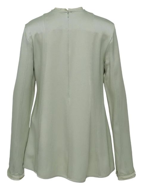Jil Sander Envers crew-neck blouse - Green - zdjęcie produktu nr 2
