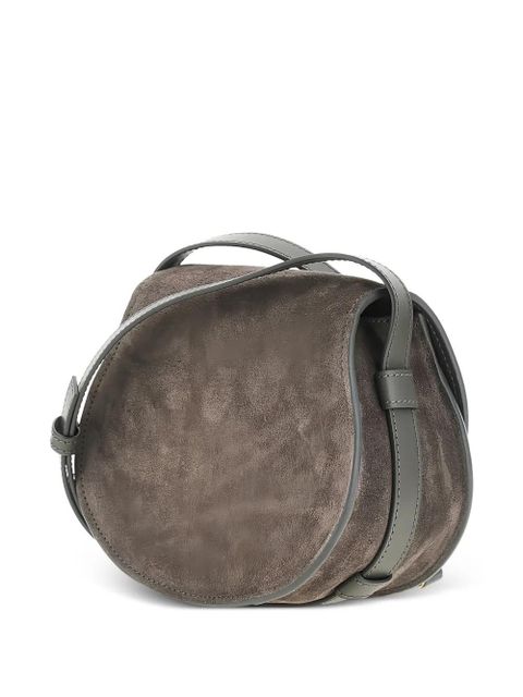 Chloé small Marcie suede shoulder bag - Grey - zdjęcie produktu nr 2