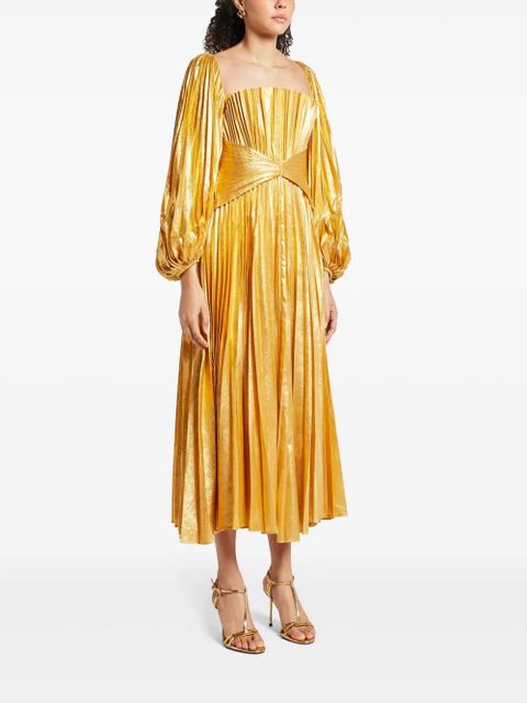Acler Elbridge midi dress - Yellow