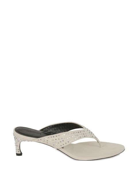 ROTATE BIRGER CHRISTENSEN stud-embellished leather sandals - Neutrals - zdjęcie produktu nr 1