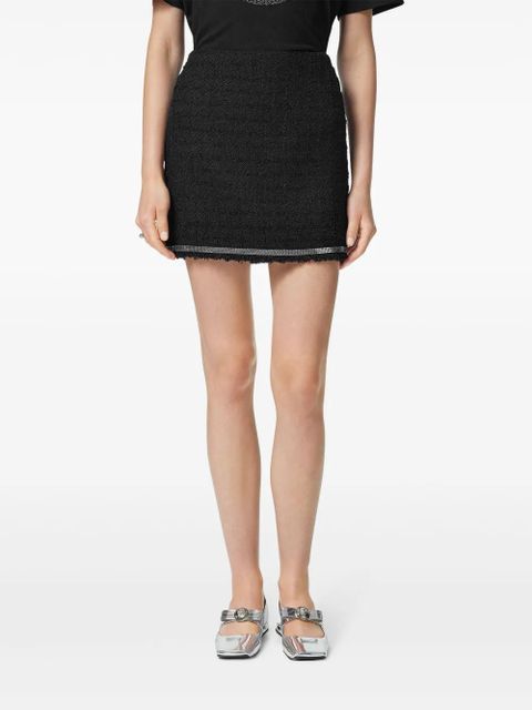 Versace Heritage tweed mini skirt - Black