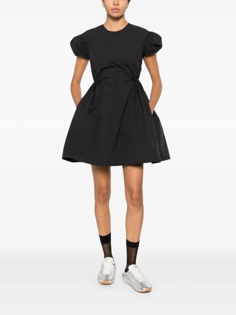 Cecilie Bahnsen puff-sleeve tie dress - Black - zdjęcie produktu nr 2