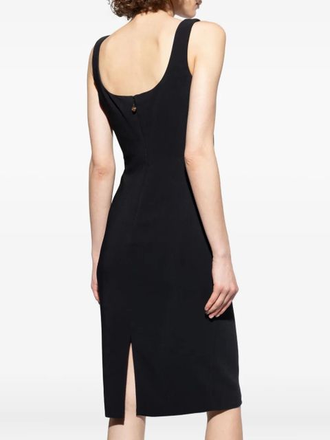 Versace sweetheart-neckline midi dress - Black