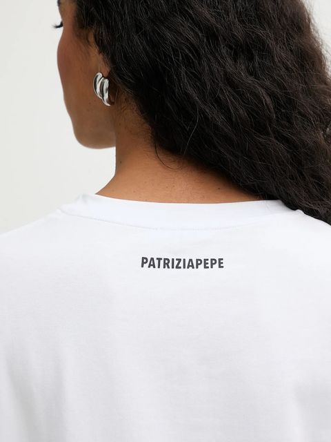 Patrizia Pepe t-shirt damski kolor biały 8M1800 J061