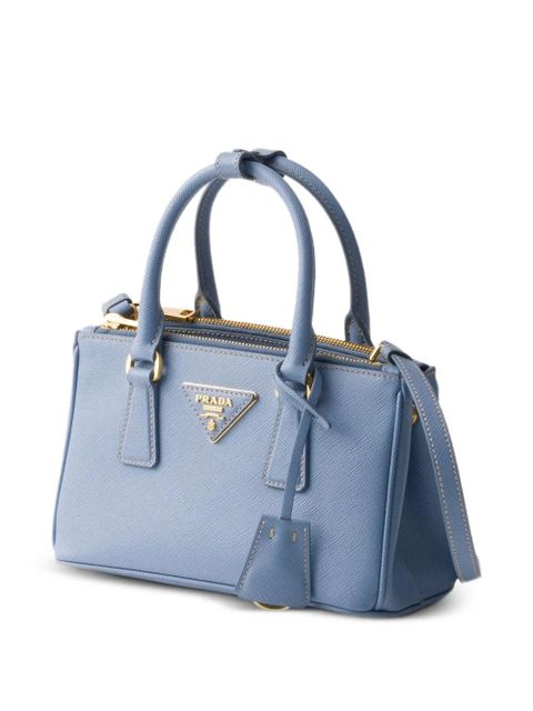 Prada mini Galleria leather tote bag - Blue