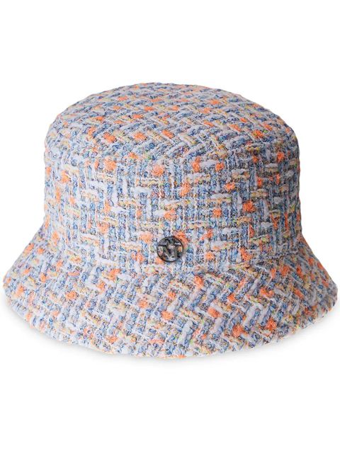 Maison Michel Axel tweed bucket hat - White - zdjęcie produktu nr 1