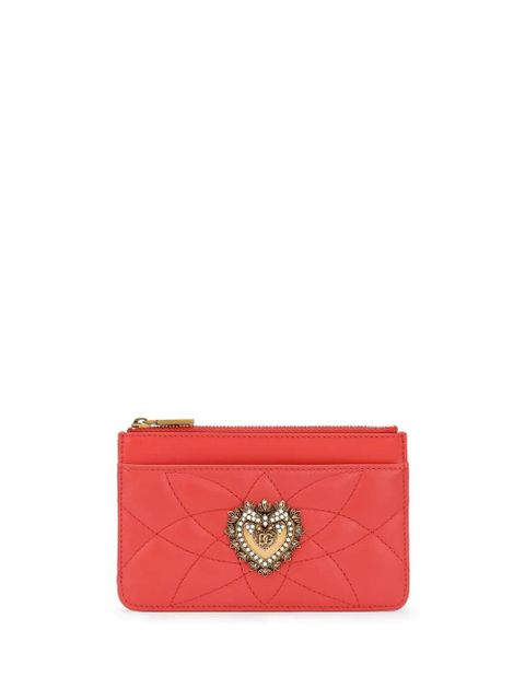 Dolce & Gabbana medium Devotion leather wallet - Orange - zdjęcie produktu nr 1