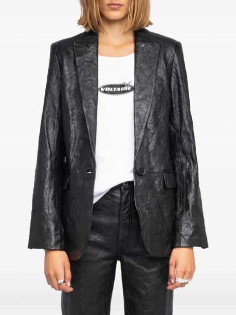 Zadig&Voltaire single-breasted tailored blazer - Black
