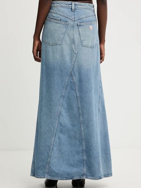 Guess spódnica SIENNA kolor niebieski maxi rozkloszowana W5BD88 D0742