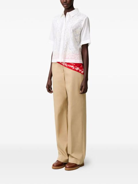 Claudie Pierlot embroidered shirt - White