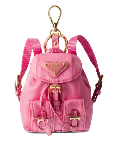 Prada mini Icon Re-Nylon bag charm - Pink