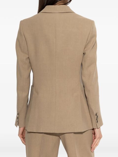 Max Mara double-breasted hemp blazer - Neutrals