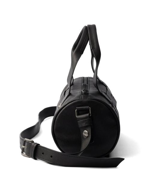 Prada large Route leather tote bag - Black