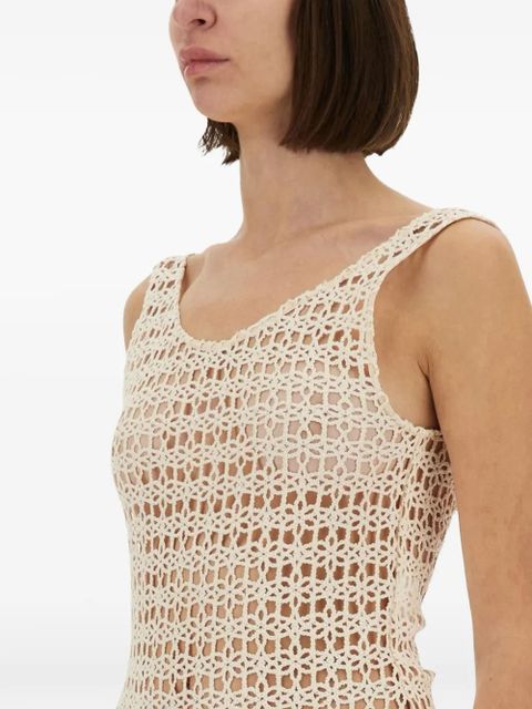 Alysi macramé bodysuit - Neutrals