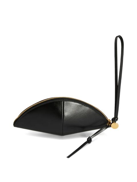 Jil Sander curved wrist-strap clutch bag - Black - zdjęcie produktu nr 2