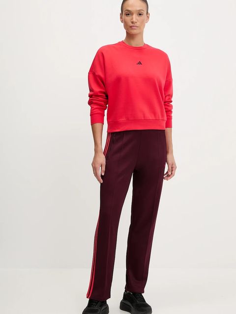 adidas Originals spodnie dresowe GRFX Trackpants damskie kolor bordowy wzorzyste JW6058 - zdjęcie produktu nr 2