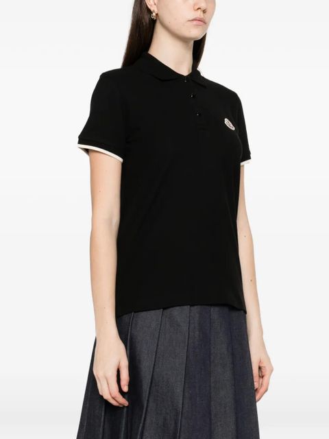 Moncler logo polo T-shirt - Black - zdjęcie produktu nr 2