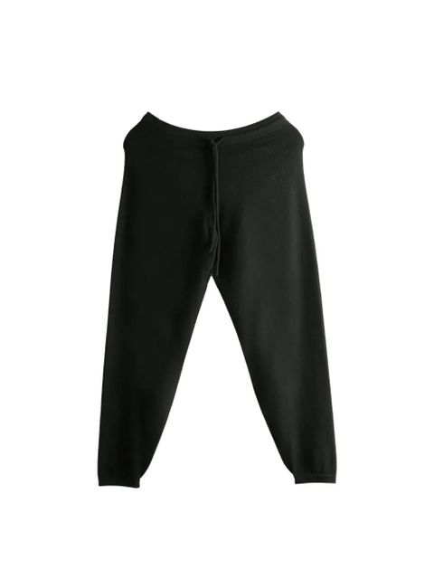 The Row drawstring cashmere trousers - Black
