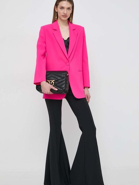 Pinko torebka skórzana kolor czarny 101585.A1ET