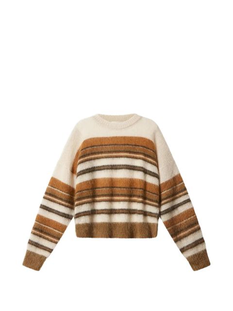 MARANT ÉTOILE DRUSSELL striped pullover - Neutrals - zdjęcie produktu nr 1