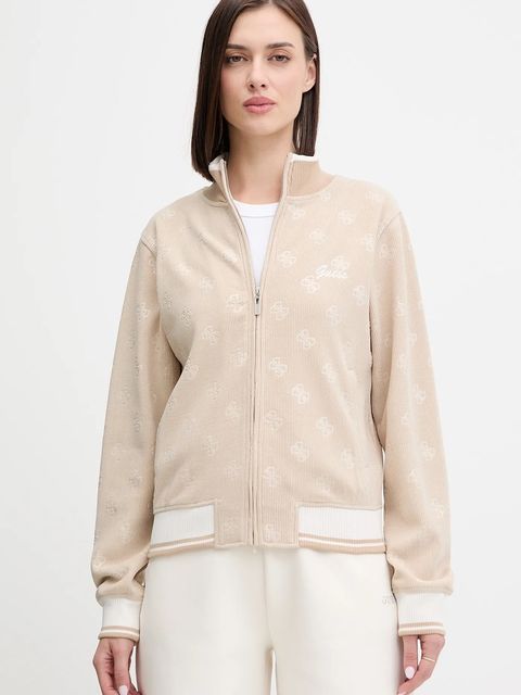 Guess bluza PAULINA damska kolor beżowy wzorzysta V5BQ01 K1902 - zdjęcie produktu nr 1