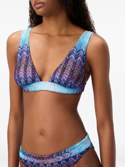 Missoni patterned-knit bikini - Blue - zdjęcie produktu nr 2