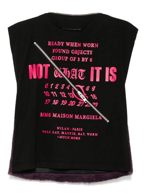 MM6 Maison Margiela zipper detailing vest - Purple - zdjęcie produktu nr 2