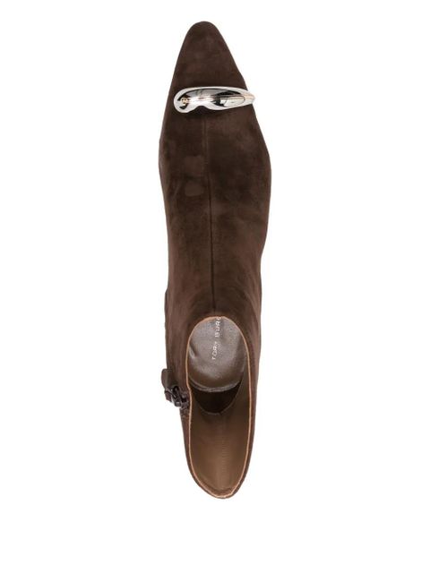 Tory Burch 65mm suede ankle boots - Brown