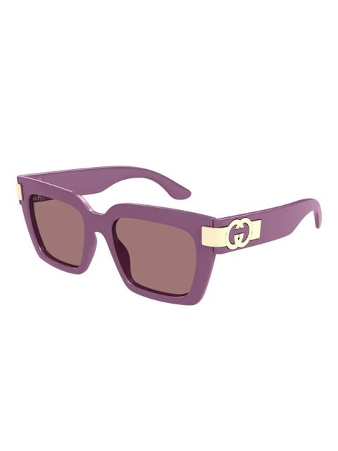 Gucci Eyewear square-frame sunglasses - Purple - zdjęcie produktu nr 2