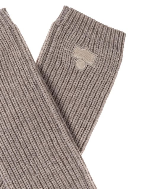 ISABEL MARANT ribbed fingerless gloves - Neutrals