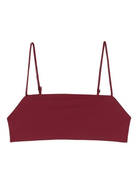 Jil Sander Jersey Bandeau straps bikini top - Neutrals - zdjęcie produktu nr 2
